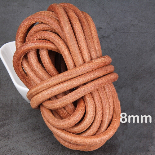 Cow Leather Cord 5m Natural Colour