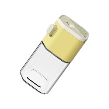 Distributeur d'assaisonnement en verre pour un arrosage-Jaune