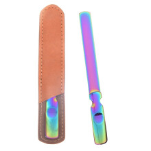 Kovový pilník na nechty s rukoväťou Phantom Gradient a kožou