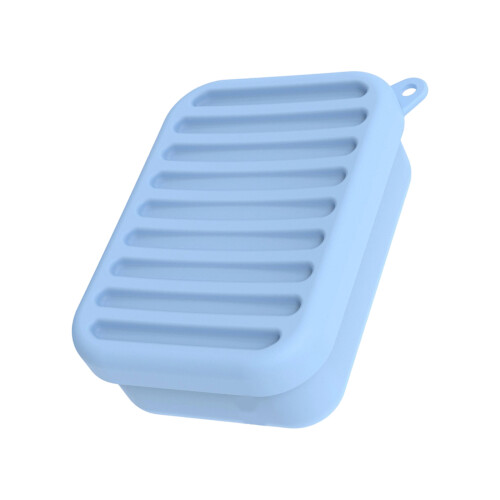 Water Resistant Soap Organizers With Nonslip Base Draining-Blue