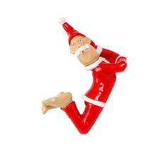 Sculpture de père noël fantaisiste en résine, décorations de-UN