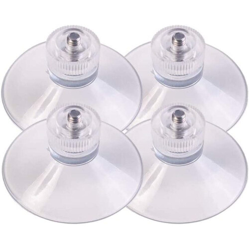 ventuze transparente din PVC cu filet M4x10mm