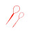 Set di strumenti per trecce DESIGNICE, rosso (2 pezzi) 1