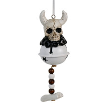 Horror Theme Devil Skull Hanging Bells Ornament Resins-Cow head