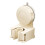 Strong Suction Cup Broom Holder Wall Mounted Bathroom-Creamy 1