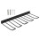 Heavy Duty Wall Mounted Steel Tool Organizer With 4 Drill-Black 1