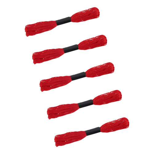 Backed Crosses Stitching Starter Set With Sturdy Polycotton-Red