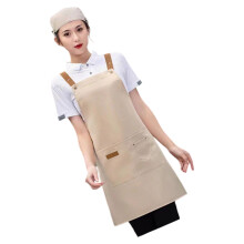 Food Service Apron Odor Resistant Fabric Waterproof-Khaki