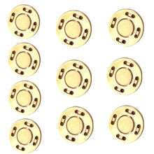 Invisible Round Alloy Magnetic Buckles for Sewing Craft-gold