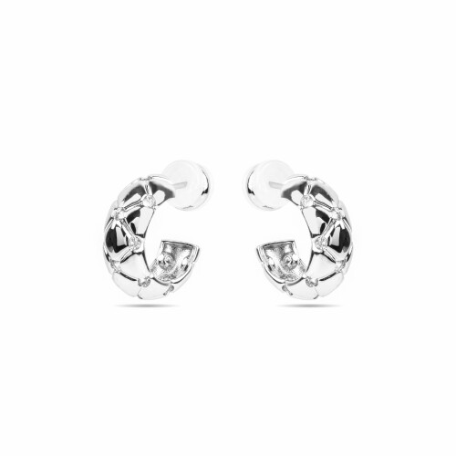 Luxenter earrings with - silver finish - Rakhon 2