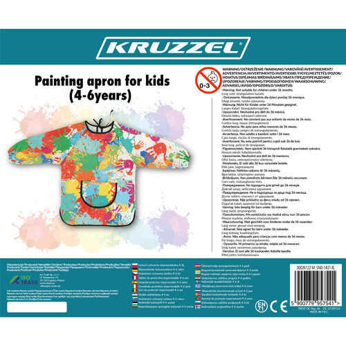 Waterproof Protective Apron, Adjustable Size 4-6L 2