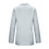 Women's solid gray blazer jacket with lapel and pockets, 3