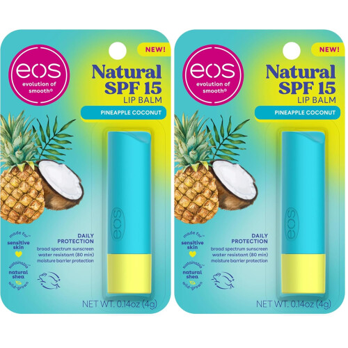 eos Lip Balm- Pineapple Coconut 0.14 oz 2-Pack