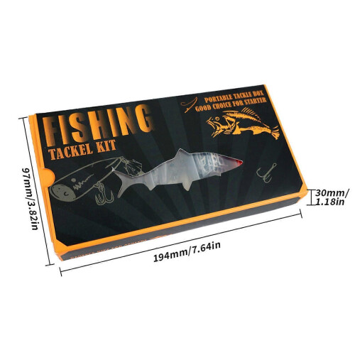 DIY Crankbaits Minnow Set Unpainted Fishing Lures Making Set Include Hook Split Rings Lure Eye Sticker Blank Baits Set Multicolor 2