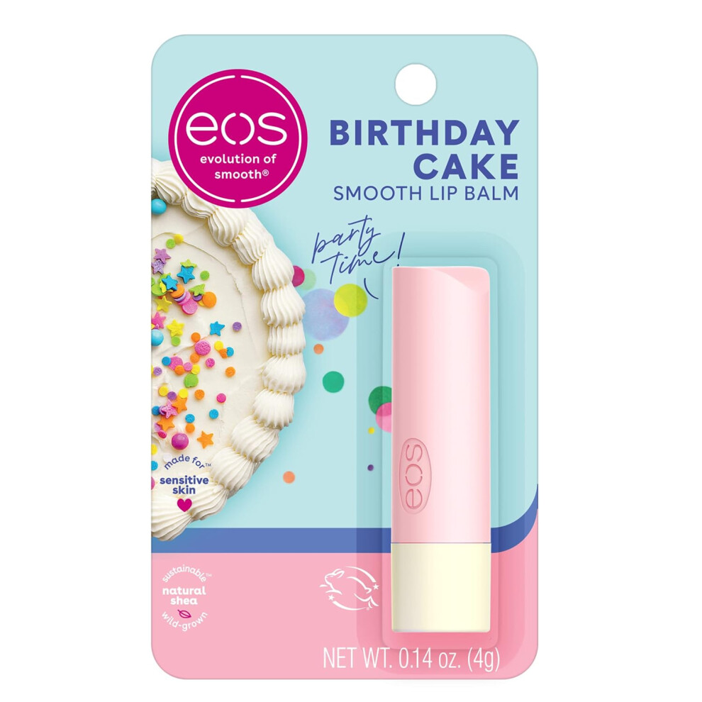 Eos Natural Shea Lip Balm- Birthday Cake 0.14 Oz