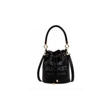 (Black) Women Handbags PU Leather Drawstring Bucket Bag Purse Shoulder Tote Bags
