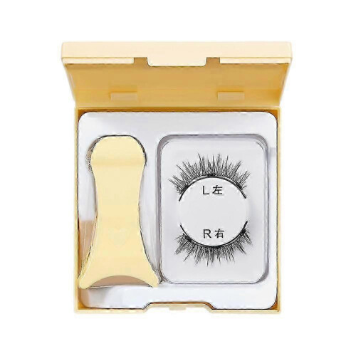 (A) False Eyelashes Natural-Looking Lashes Breathable Long-Lasting Reusable