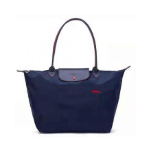 (M, Navy blue) Single Shoulder Tote Bag New Anniversary Classic Portable Dumpling Bag Single Shoulder Tote Women"s Bag