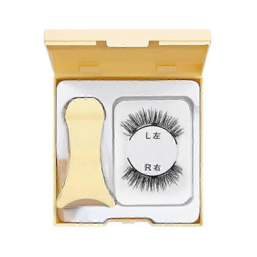(C) False Eyelashes Natural-Looking Lashes Breathable Long-Lasting Reusable