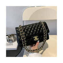 (Black) High Quality Chain Womens Bag Big Brand Temperament One Shoulder Crossbody
