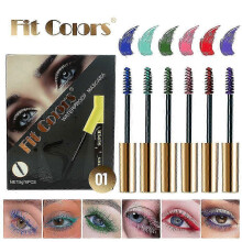 (A) 6 Colors Waterproof Mascara Set, Long Lasting Mascara Volume and Length, Highly Pigmented Colorful Mascara Eye Makeup Kit for Cosplay