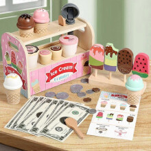 Wooden Play Food Burger Set, Toy Food for 3 Year Old Girl Gifts, Wooden Food Toys, Toy Shop, Play Food Sets for Children Kitchen, Role Play Shops Toys
