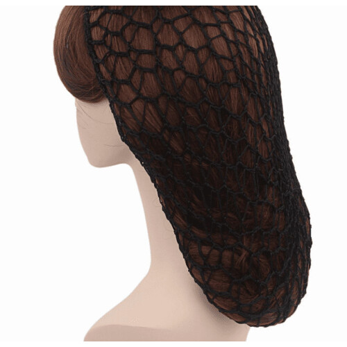 Set van 3 zachte haarnetjes van rayongaas voor lang haar 1
