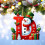 Snowman Ornament Red Personalized Christmas Tree Decor 26 4