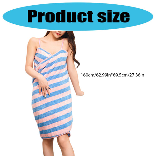 Bathrobe Slings Design Open Back Bath-Black and white stri 2