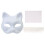 Kit Mască Pisică DIY – Hârtie Albă, Nefinisată 2