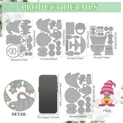 Gnome Die-Cut Set Stainless Steel 4 pcs 1