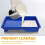 OUNONA paint tray insert plastic blue 1 piece 3