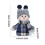 Christmas snowman decoration blue fabric doll 2