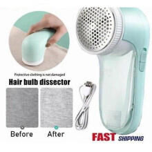 (Plug in models white) Electric Lint Remover Clothes Bobble Fluff Shaver Debobbler USB Operated