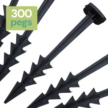 300 x 6" Fixing Anchor Pegs Weed Control Fabric Landscape Membrane Fleece