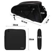 Fahrradtasche, wasserdicht, großes Fassungsvermögen, einfache Montage