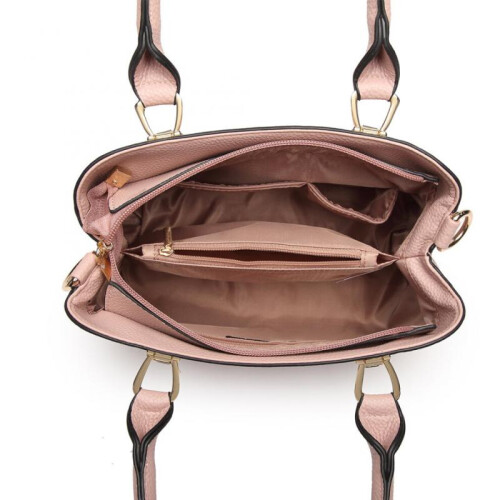 (Pink) Women's Zip Top Multiway Bag 2
