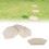 4Pieces Textured Resin Stepping Stones for-  Light Yellow 5
