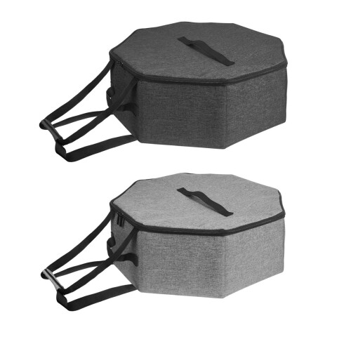 Ventilated Hat Storage Bag Foldable Caps Holder-Light Grey 1