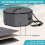 Ventilated Hat Storage Bag Foldable Caps Holder-Light Grey 6
