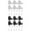 6 Pack Modern Adhesive Hooks For Curtains Rod Without-White 2