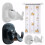 6 Pack Modern Adhesive Hooks For Curtains Rod Without-White 6