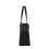 (Black) Laser Cut Out Tote Shopper Bag 3