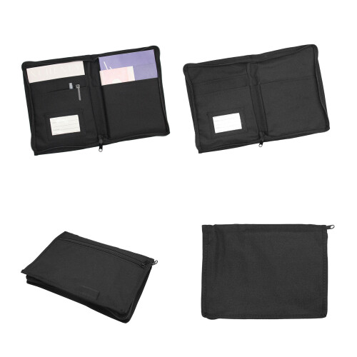 Multi functionele autodocument organizer tas Oxford stof-Zwart 1