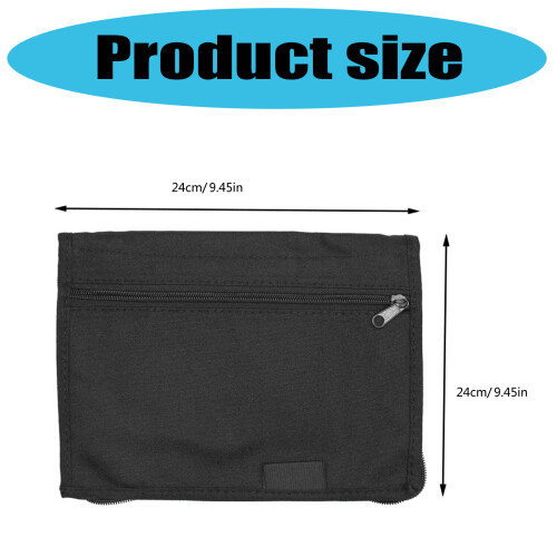 Multi functionele autodocument organizer tas Oxford stof-Zwart 2