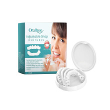 (3PCS) Oralhoe Adjustable Buckle Dentures, Comfortable Adjustable Dentures To Fit The Mouth Chewing Force And Fit The Teeth