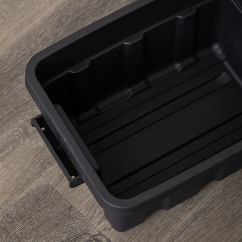 Samuel Alexander 11L Black and Red Small Keter Tuff Stackable Storage Box with Lid and Carry Handles 2