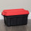 Samuel Alexander 11L Black and Red Small Keter Tuff Stackable Storage Box with Lid and Carry Handles 4