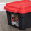Samuel Alexander 11L Black and Red Small Keter Tuff Stackable Storage Box with Lid and Carry Handles 6