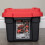 Samuel Alexander 11L Black and Red Small Keter Tuff Stackable Storage Box with Lid and Carry Handles 7